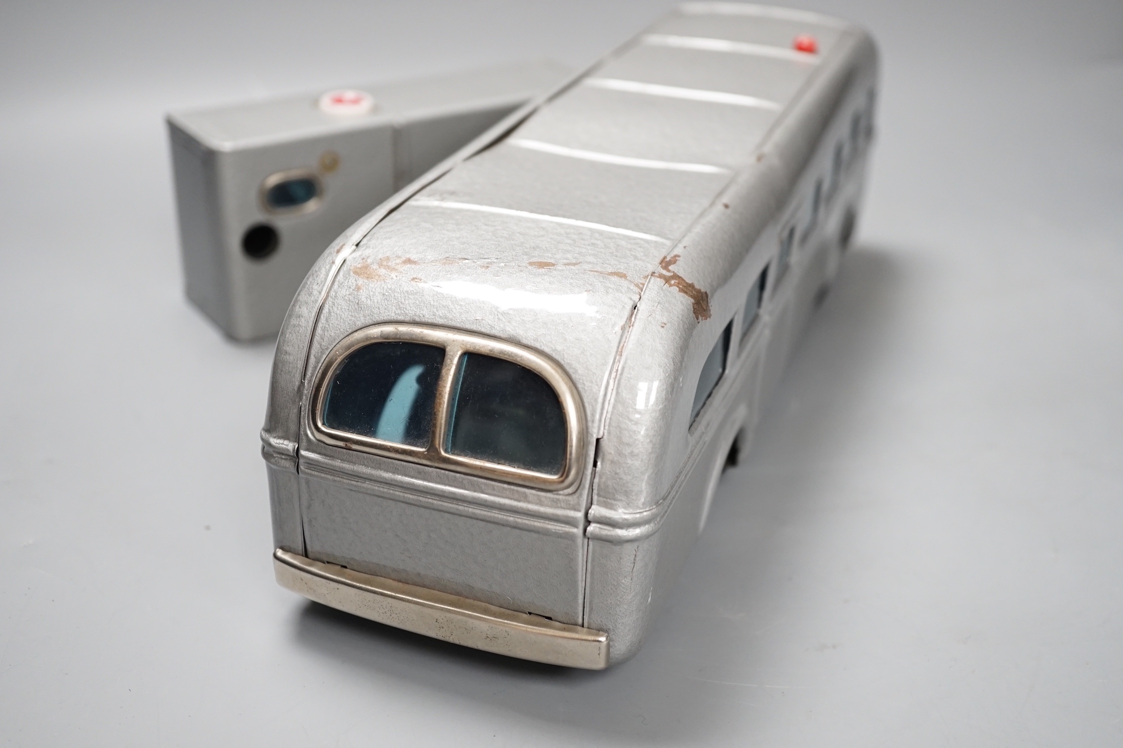 A 1950s Japanese Modern Toys Radicon radio controlled model bus, incomplete